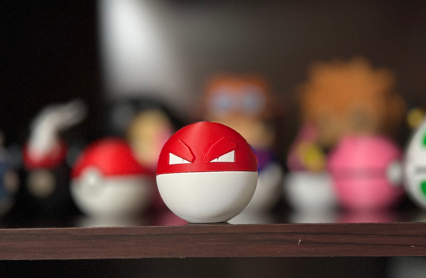 Mini Voltorb Themed Ball, 3D Printed, Collectable