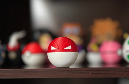 Mini Voltorb Themed Ball, 3D Printed, Collectable