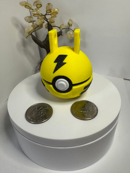 Mini Elekid Themed Ball, 3D Printed, Collectable