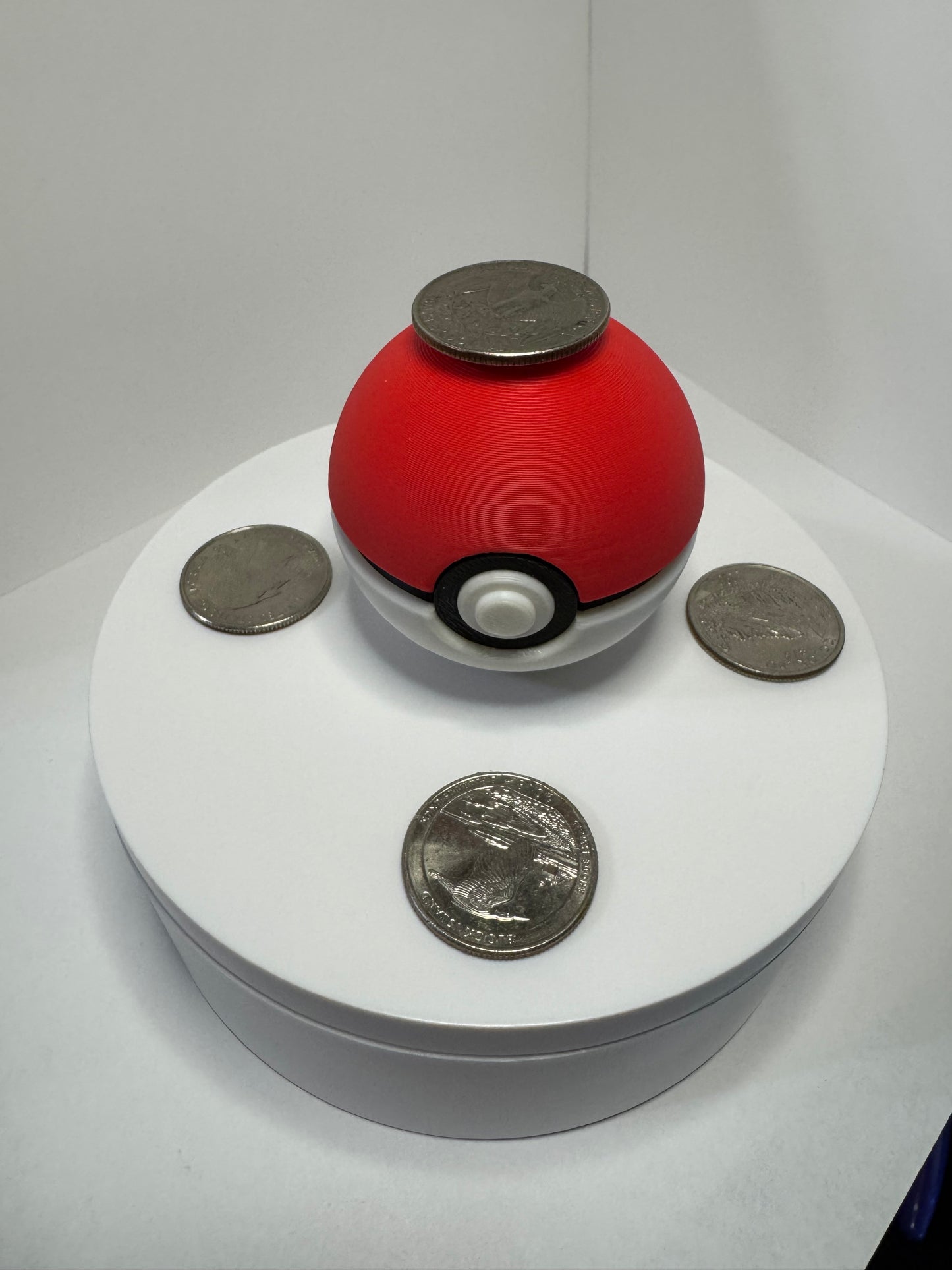 Mini PokeBall Themed Ball, 3D Printed, Collectable