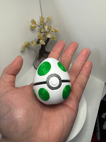 Mini Yoshi Themed Ball, 3D Printed, Collectable