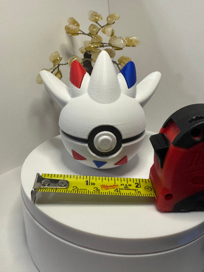 Mini Togekiss Themed Ball, 3D Printed, Collectable