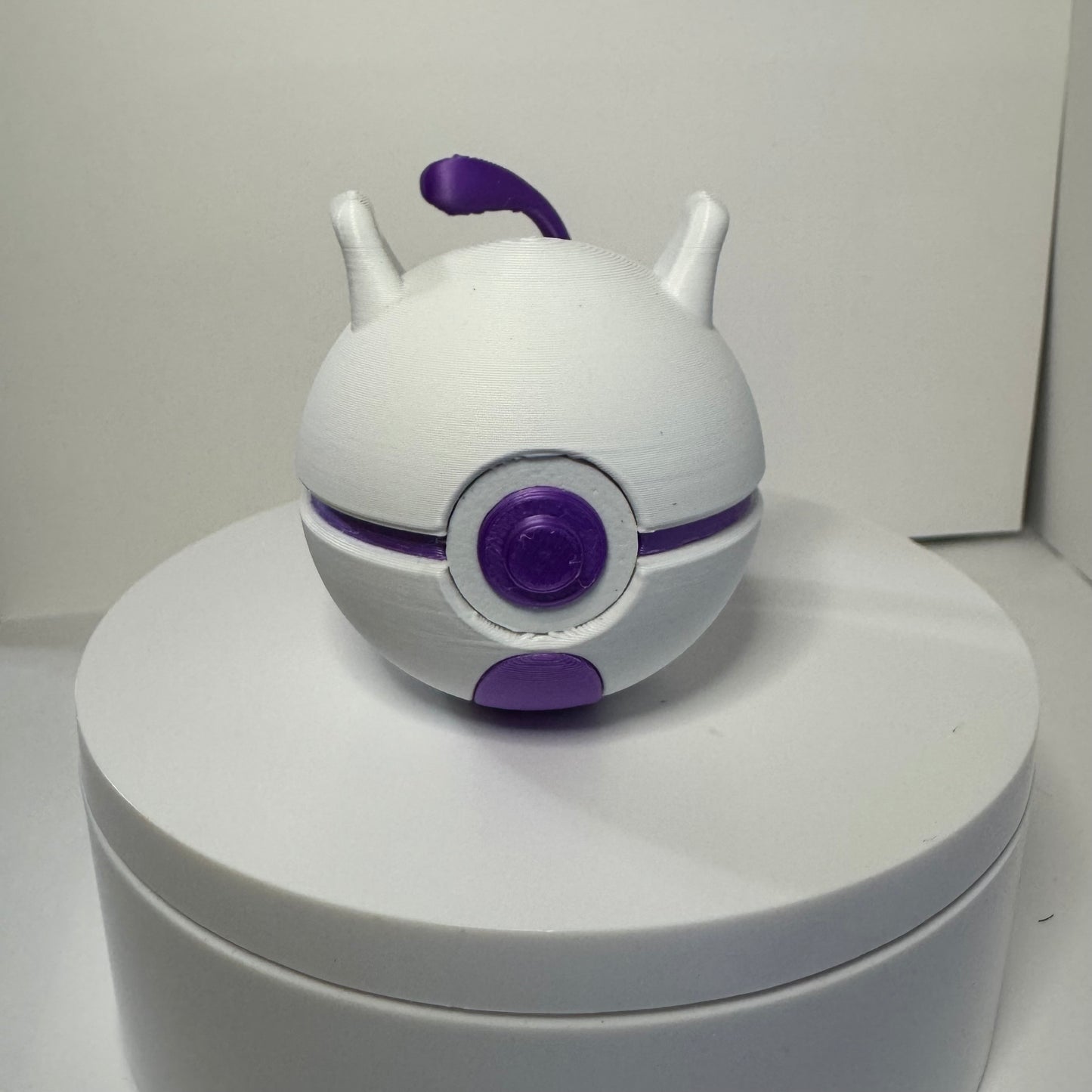 MewTwo Themed Ball, 3D Printed, Collectable