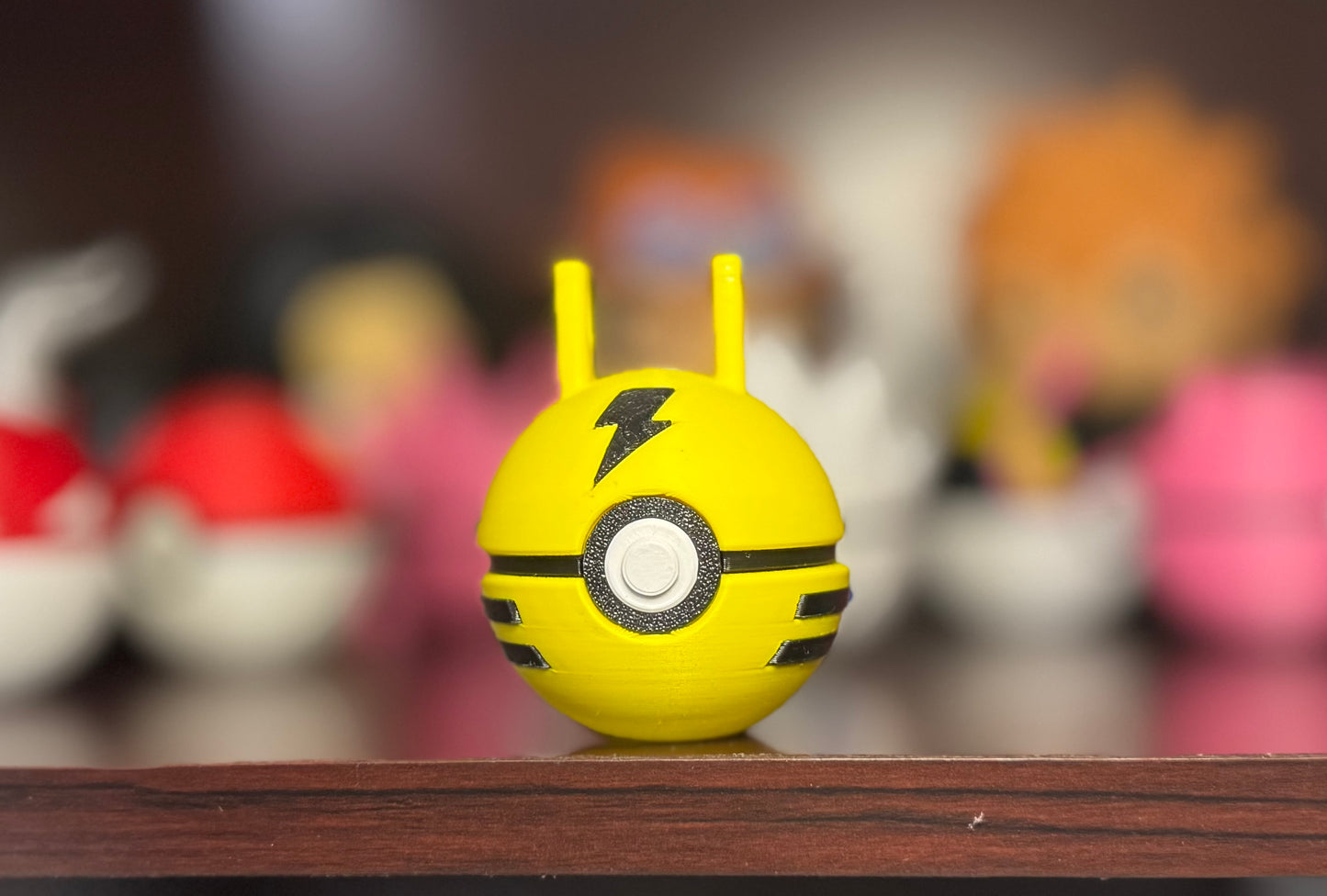 Mini Elekid Themed Ball, 3D Printed, Collectable