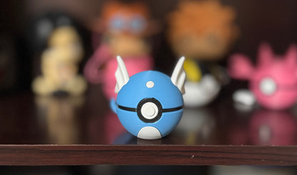 Mini Dratini Themed Ball, 3D Printed, Collectable