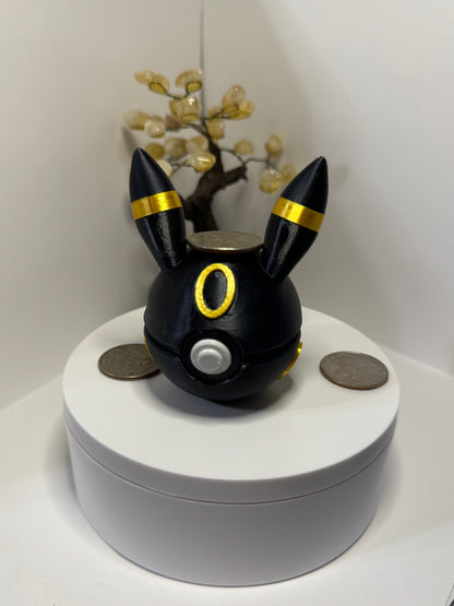 Mini Umbreon Themed ball, 3D Printed, Collectable
