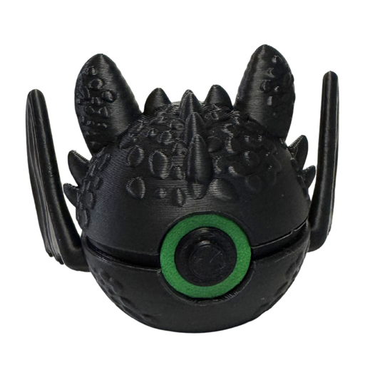 Mini Toothless Themed Ball, 3D Printed, Collectable