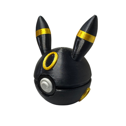 Mini Umbreon Themed ball, 3D Printed, Collectable