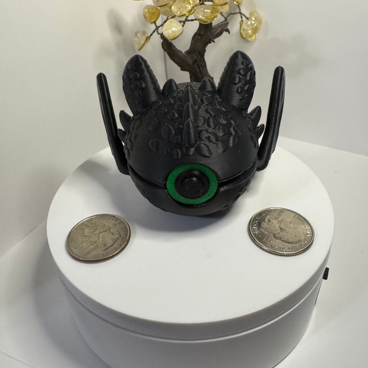 Mini Toothless Themed Ball, 3D Printed, Collectable