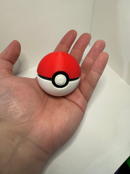 Mini PokeBall Themed Ball, 3D Printed, Collectable