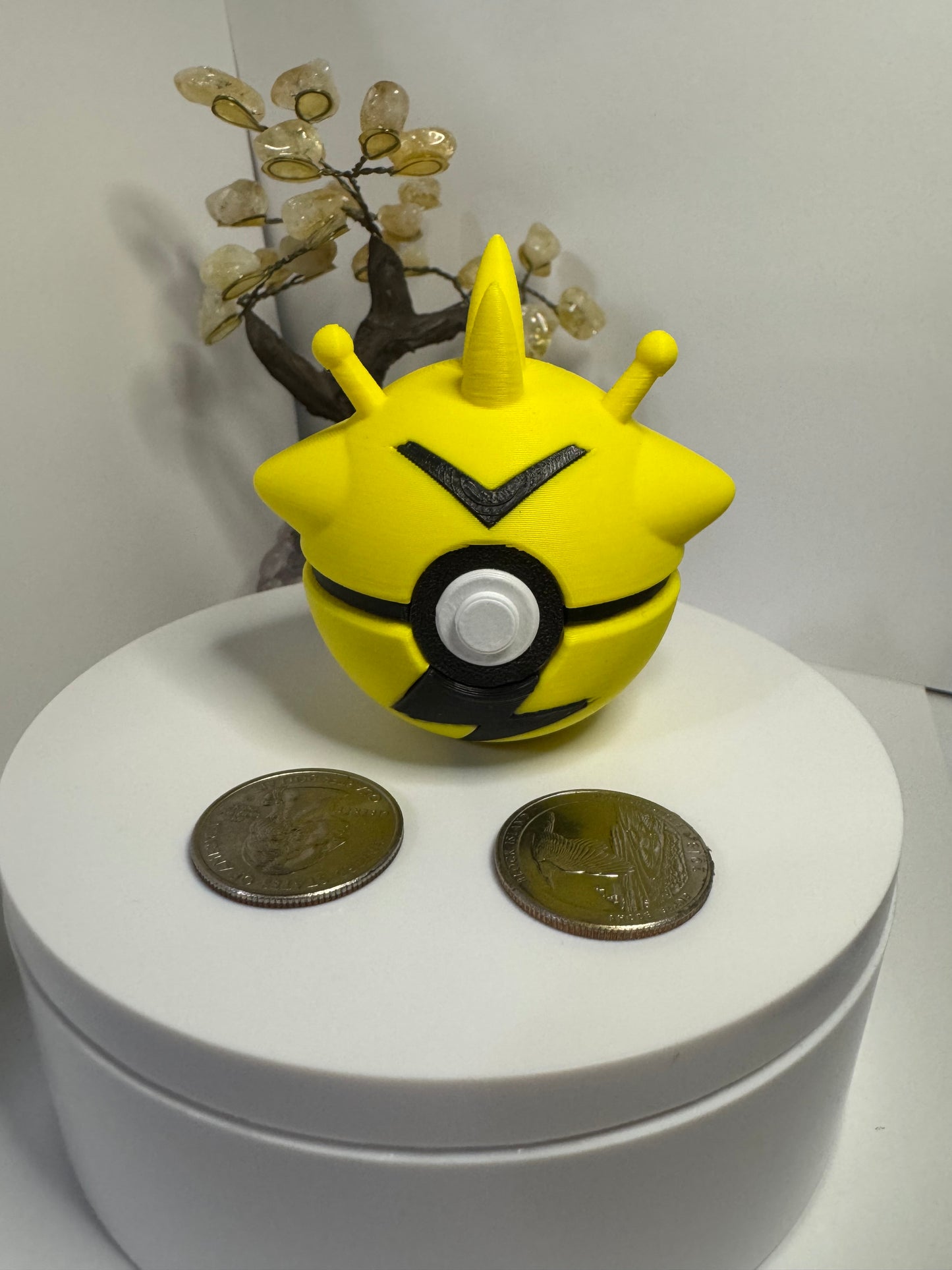 Mini Electabuzz Themed Ball, 3D Printed, Collectable