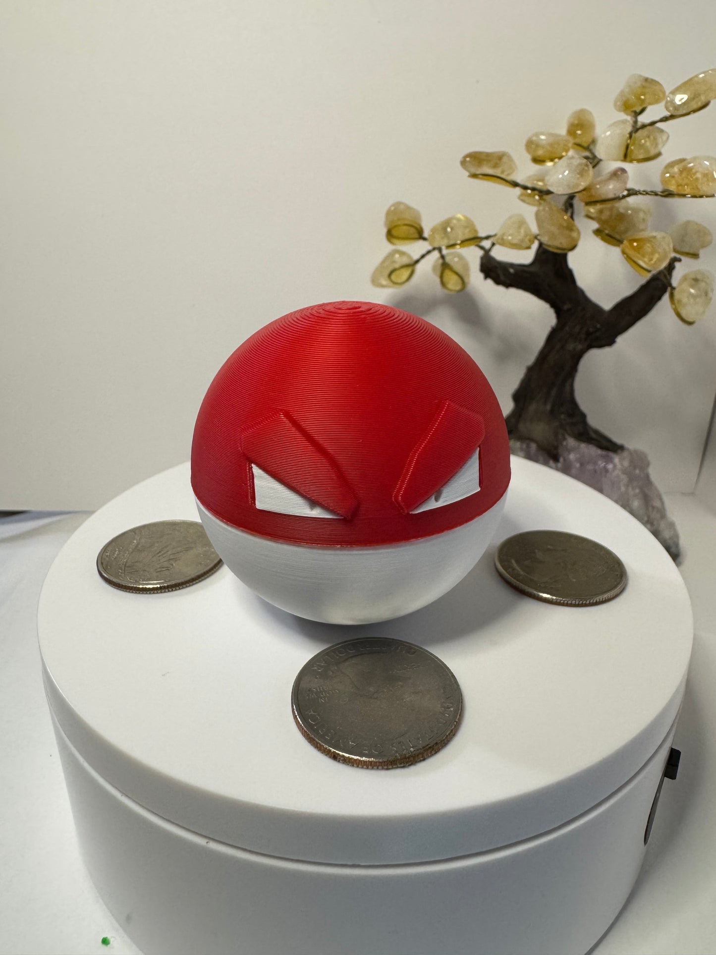 Mini Voltorb Themed Ball, 3D Printed, Collectable