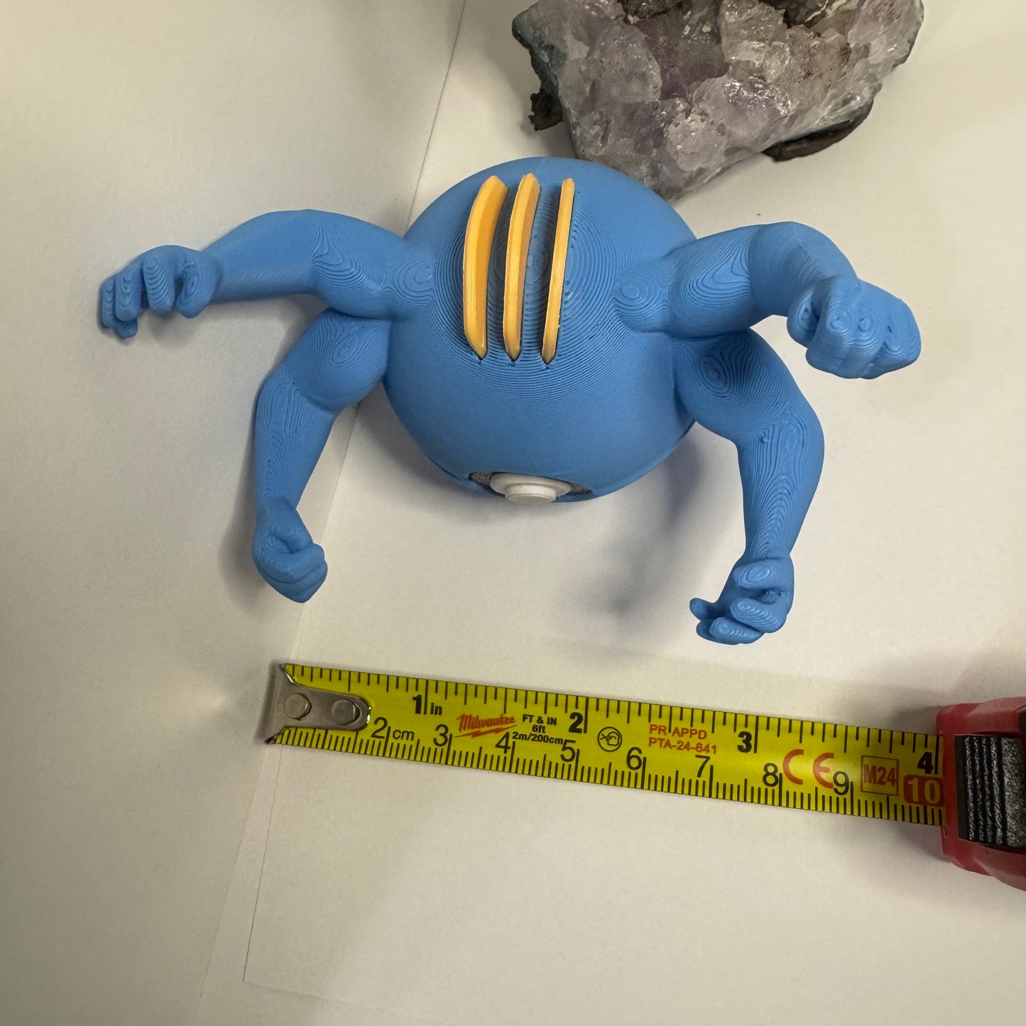 Mini Machamp Themed Ball, 3D Printed, Collectable