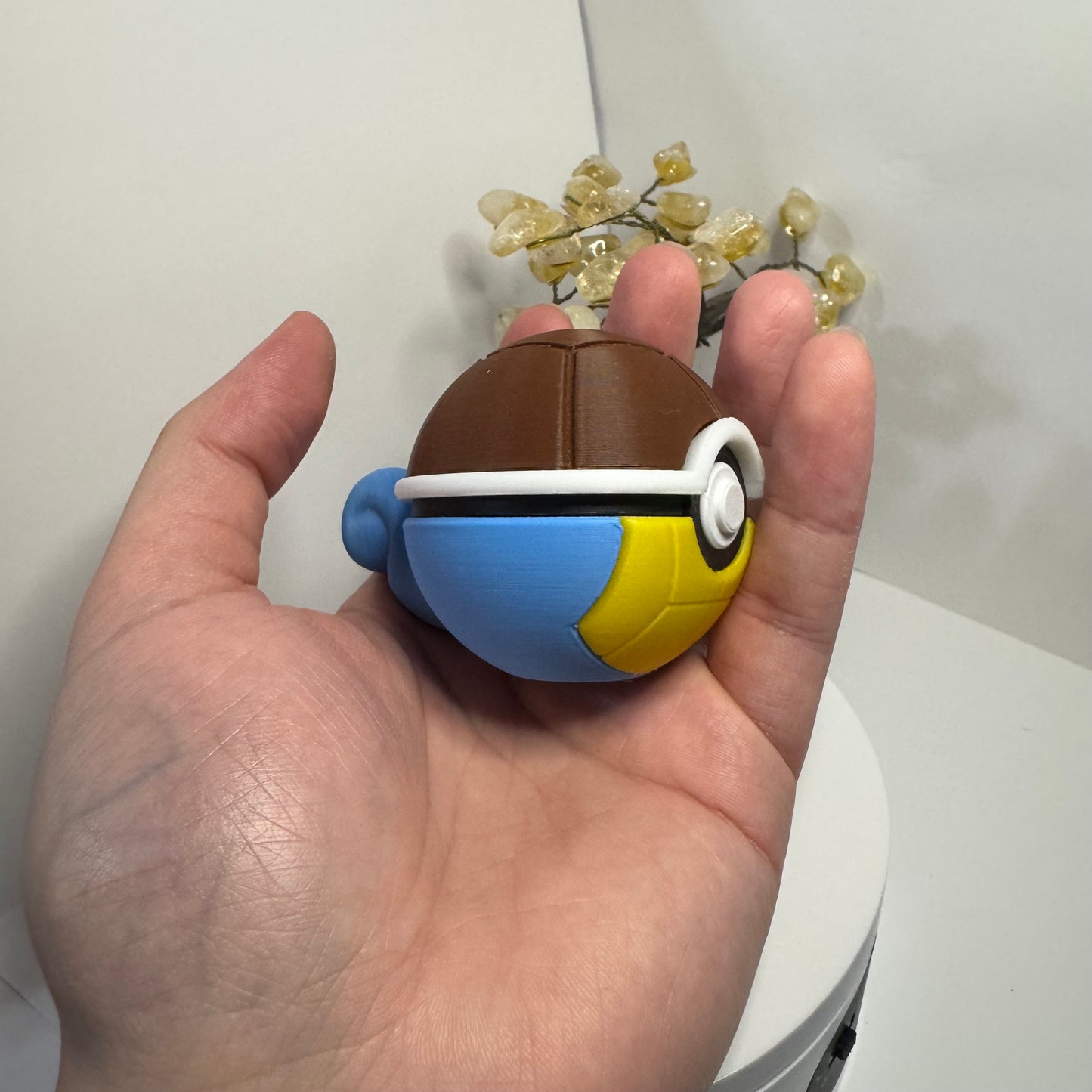 Mini Squirtle Themed Ball, 3D Printed, Collectable