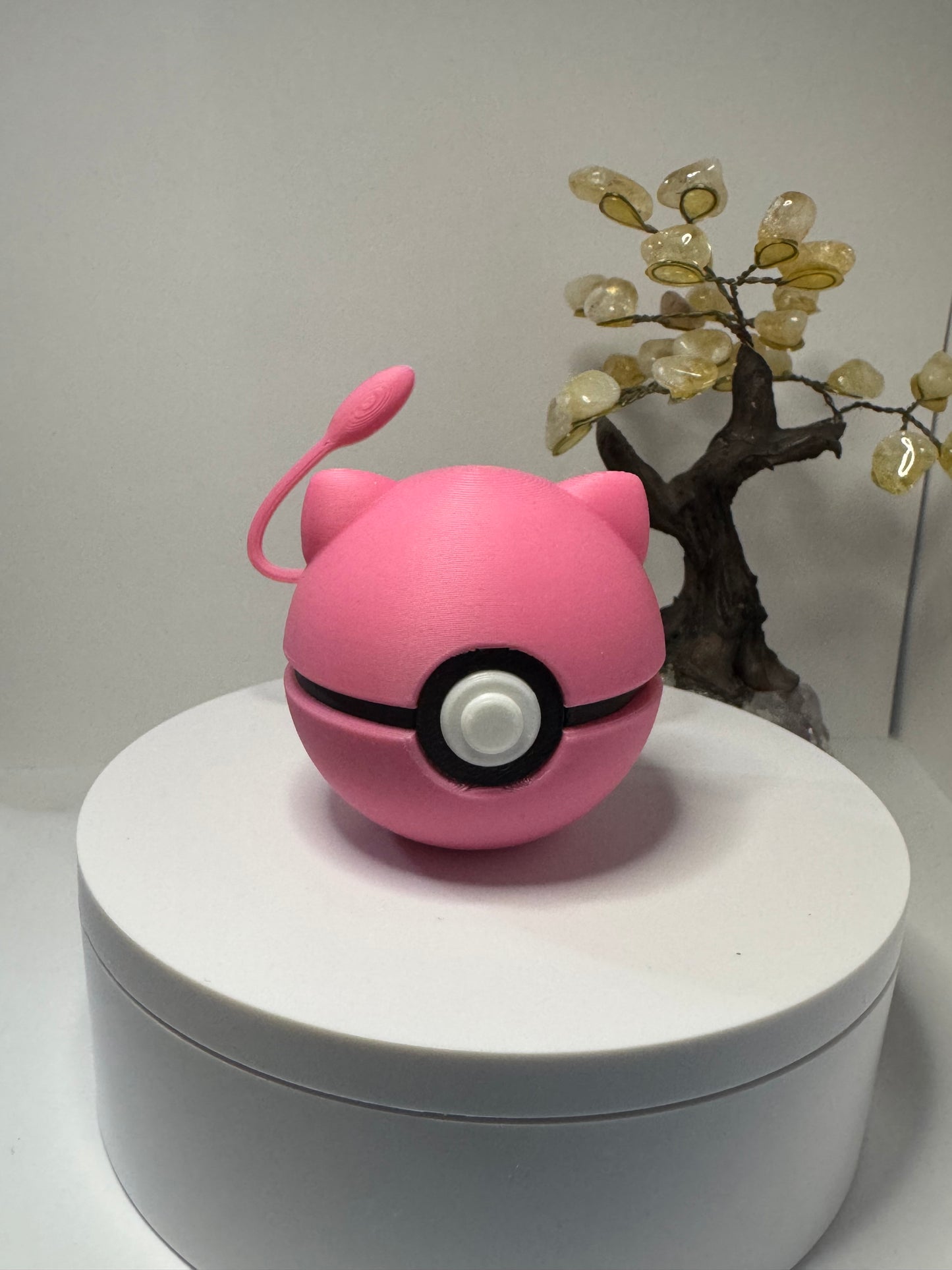 Mini Mew Themed Ball, 3D Printed, Collectable