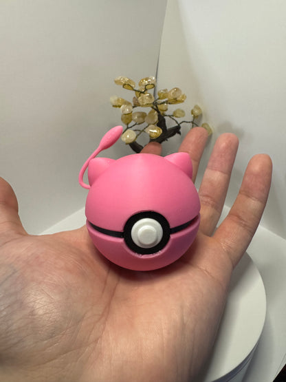 Mini Mew Themed Ball, 3D Printed, Collectable