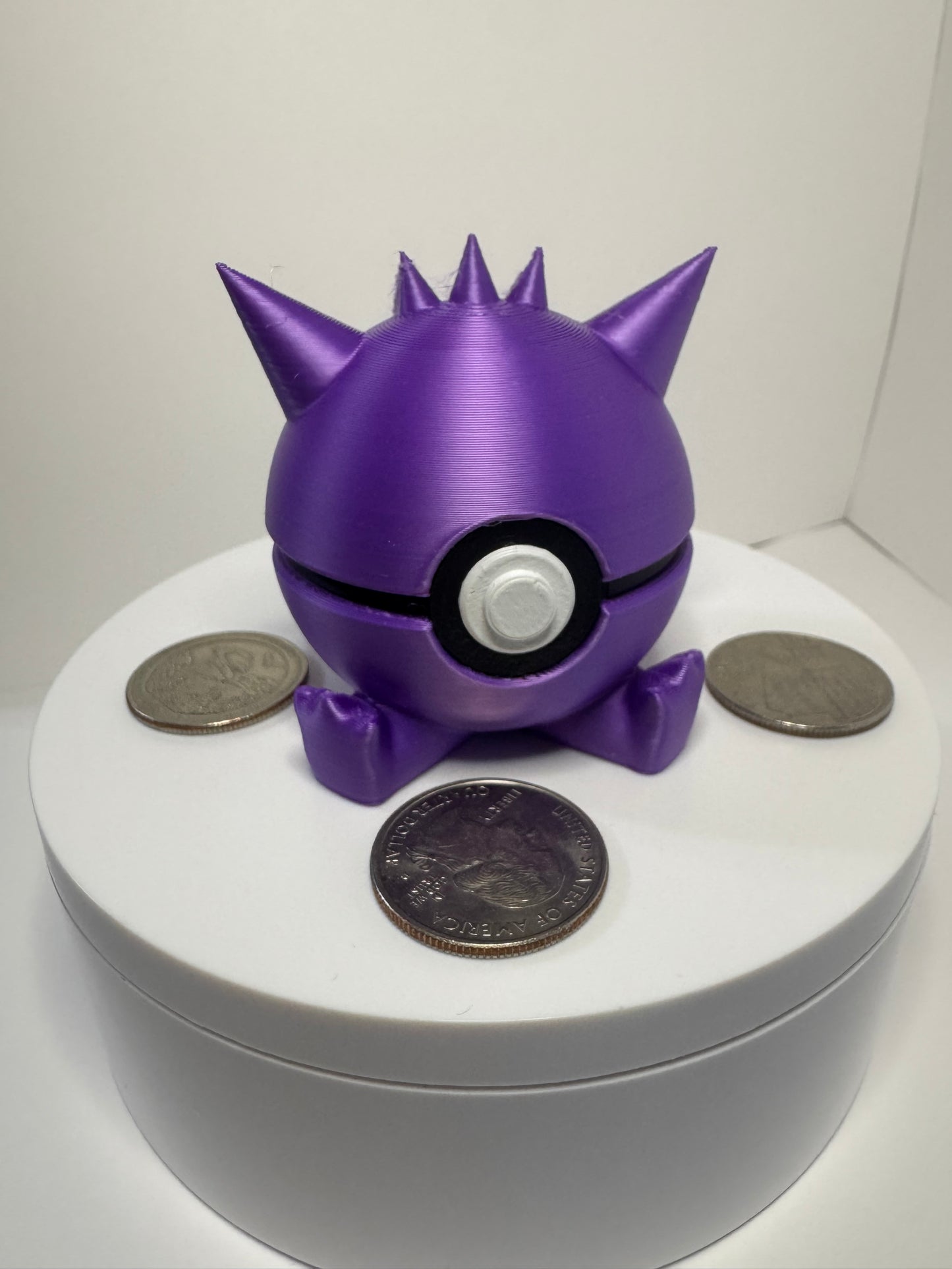 Mini Gengar Themed Ball, 3D Printed, Collectable