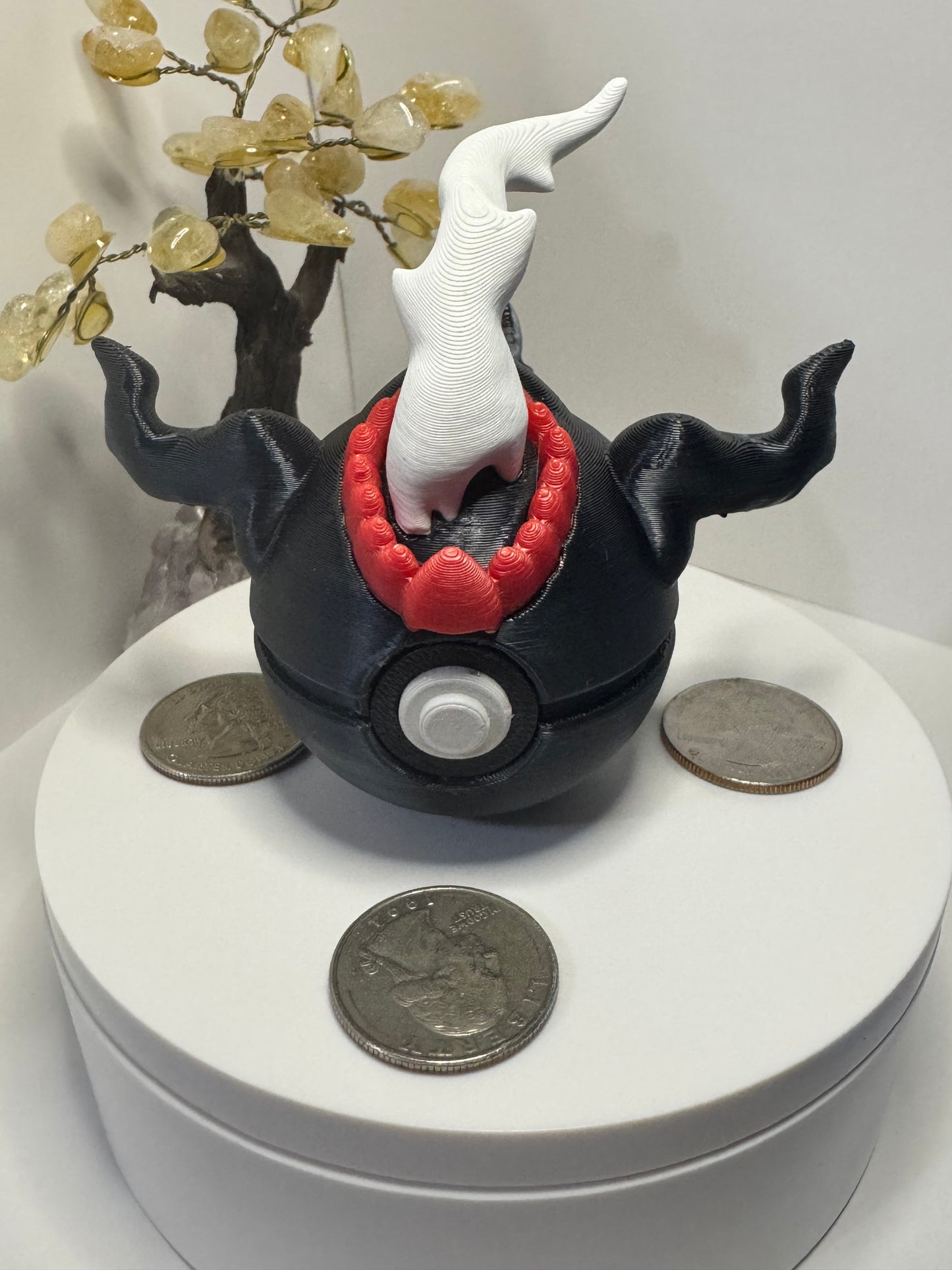 Mini Darkrai Themed Ball, 3D Printed, Collectable