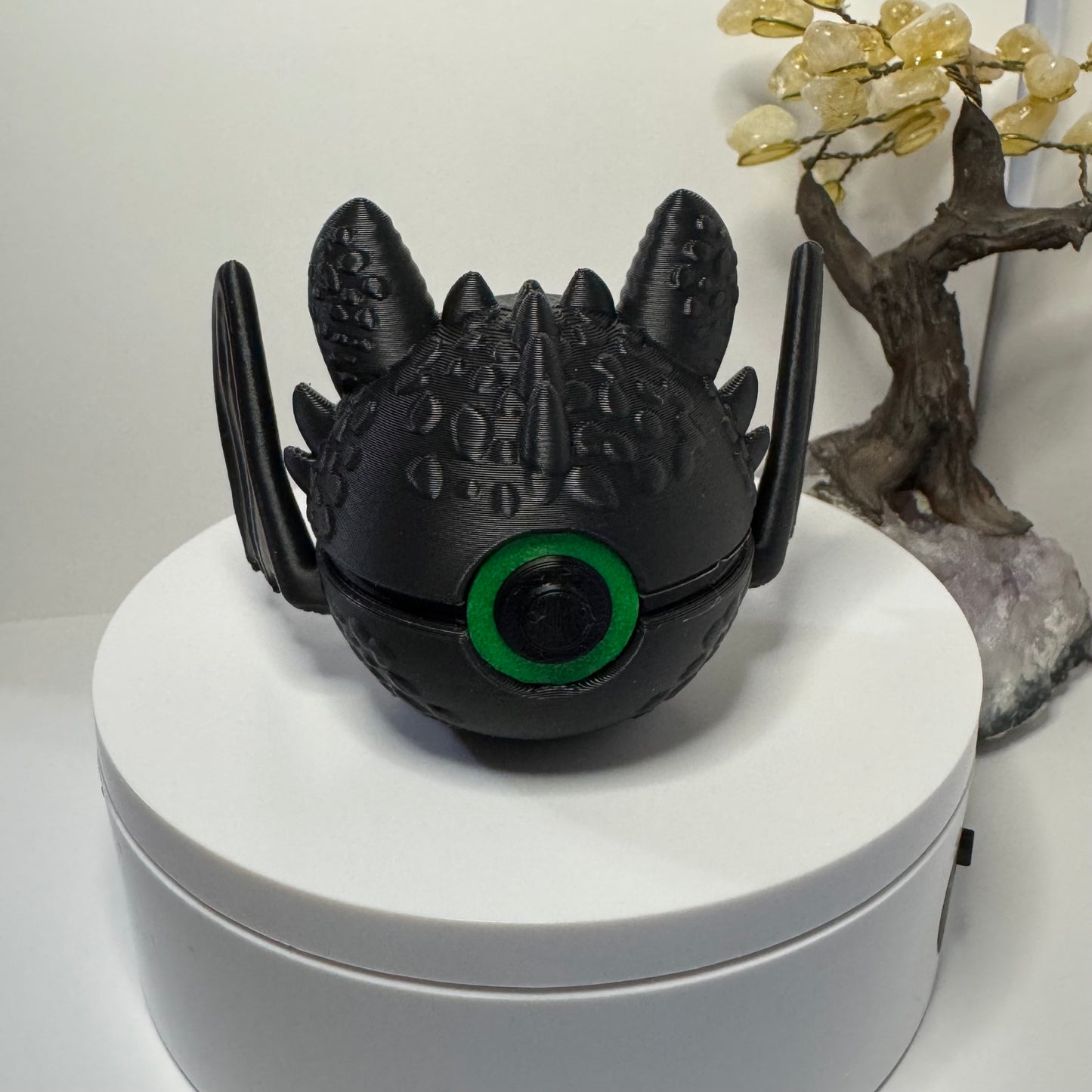 Mini Toothless Themed Ball, 3D Printed, Collectable