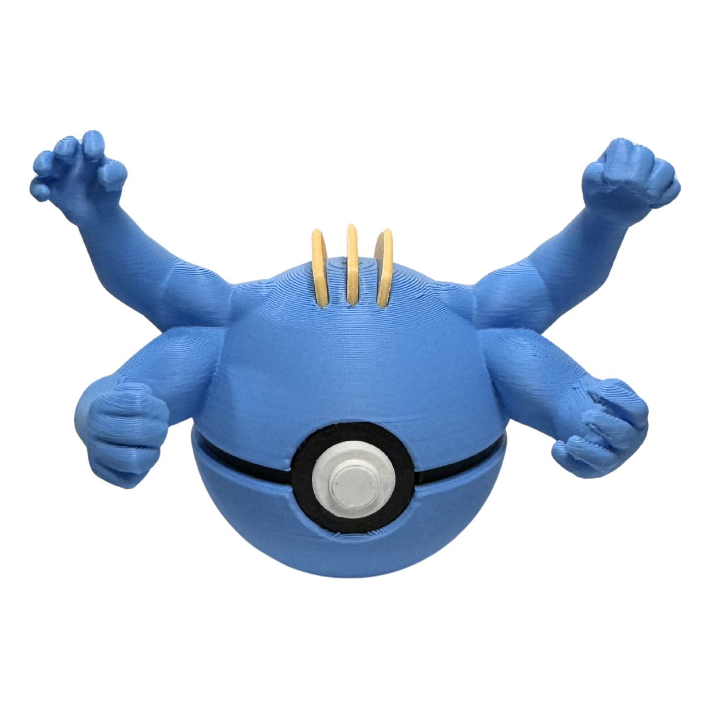Mini Machamp Themed Ball, 3D Printed, Collectable