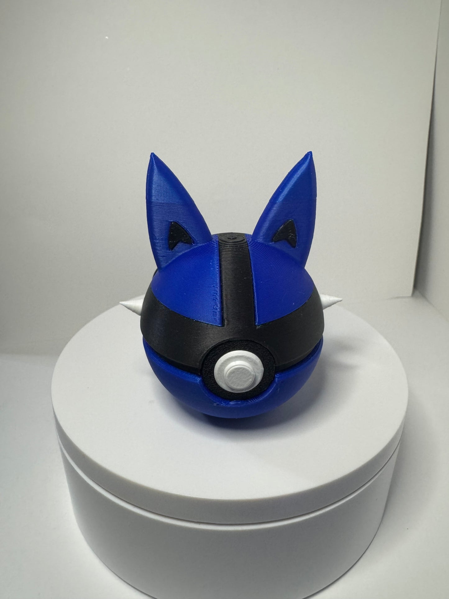 Mini Lucario Themed Ball, 3D Printed, Collectable