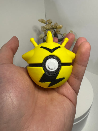 Mini Electabuzz Themed Ball, 3D Printed, Collectable