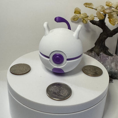 MewTwo Themed Ball, 3D Printed, Collectable