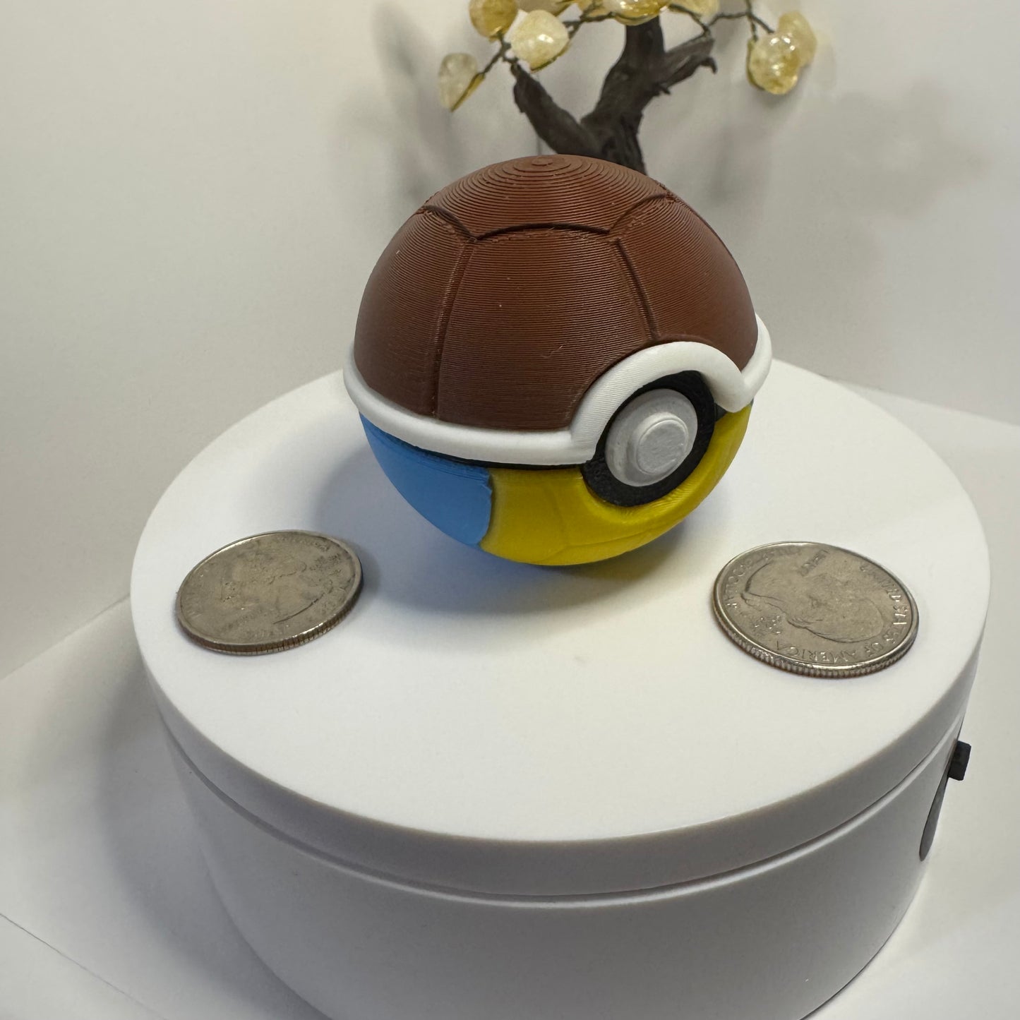 Mini Squirtle Themed Ball, 3D Printed, Collectable