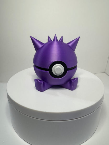 Mini Gengar Themed Ball, 3D Printed, Collectable