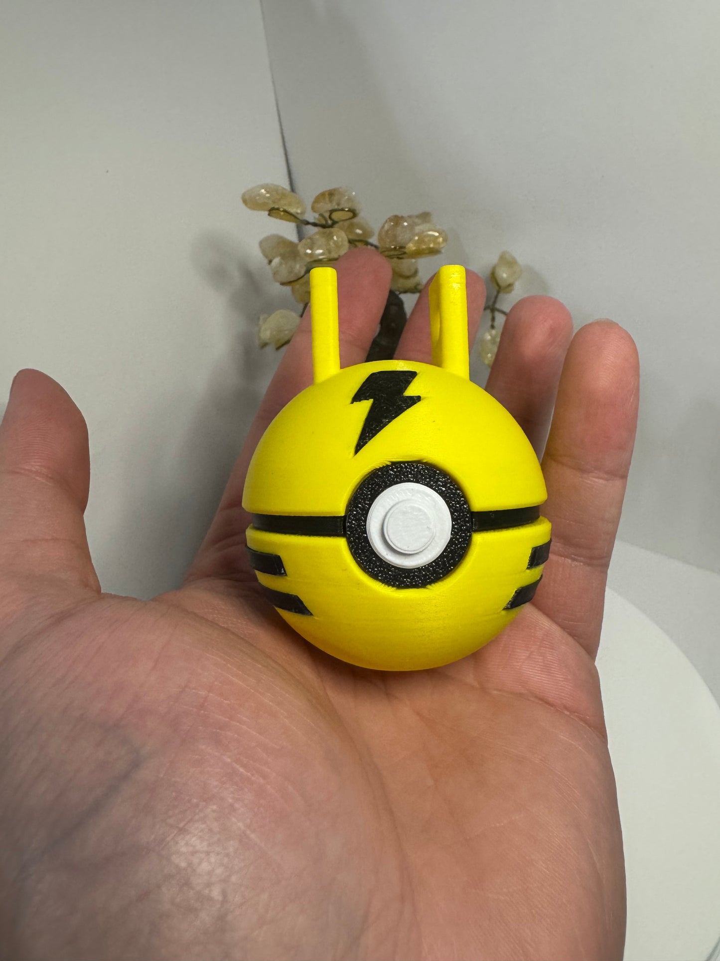 Mini Elekid Themed Ball, 3D Printed, Collectable