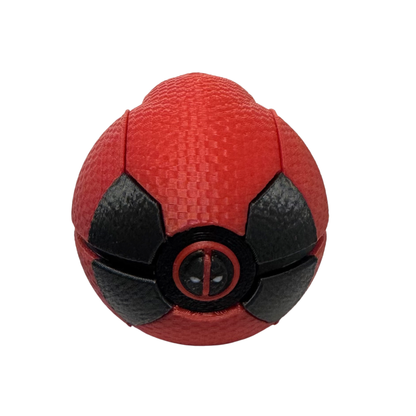 Mini Deadpool Themed Ball, 3D Printed, Collectable