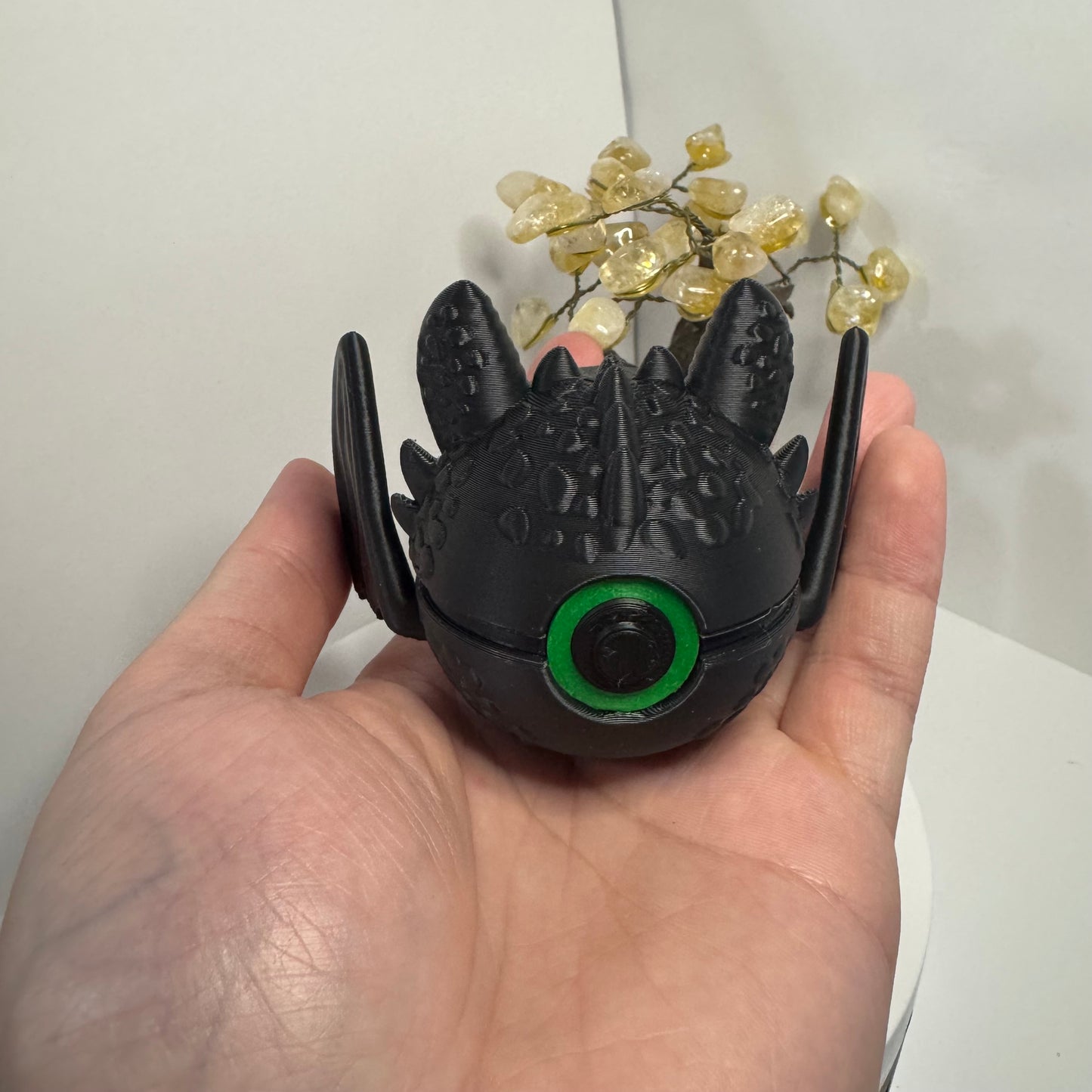 Mini Toothless Themed Ball, 3D Printed, Collectable
