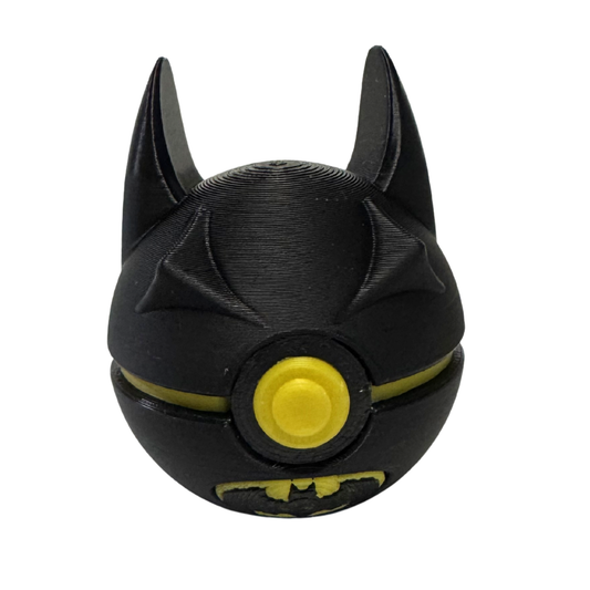 Mini Batman Themed Ball, 3D Printed, Collectable