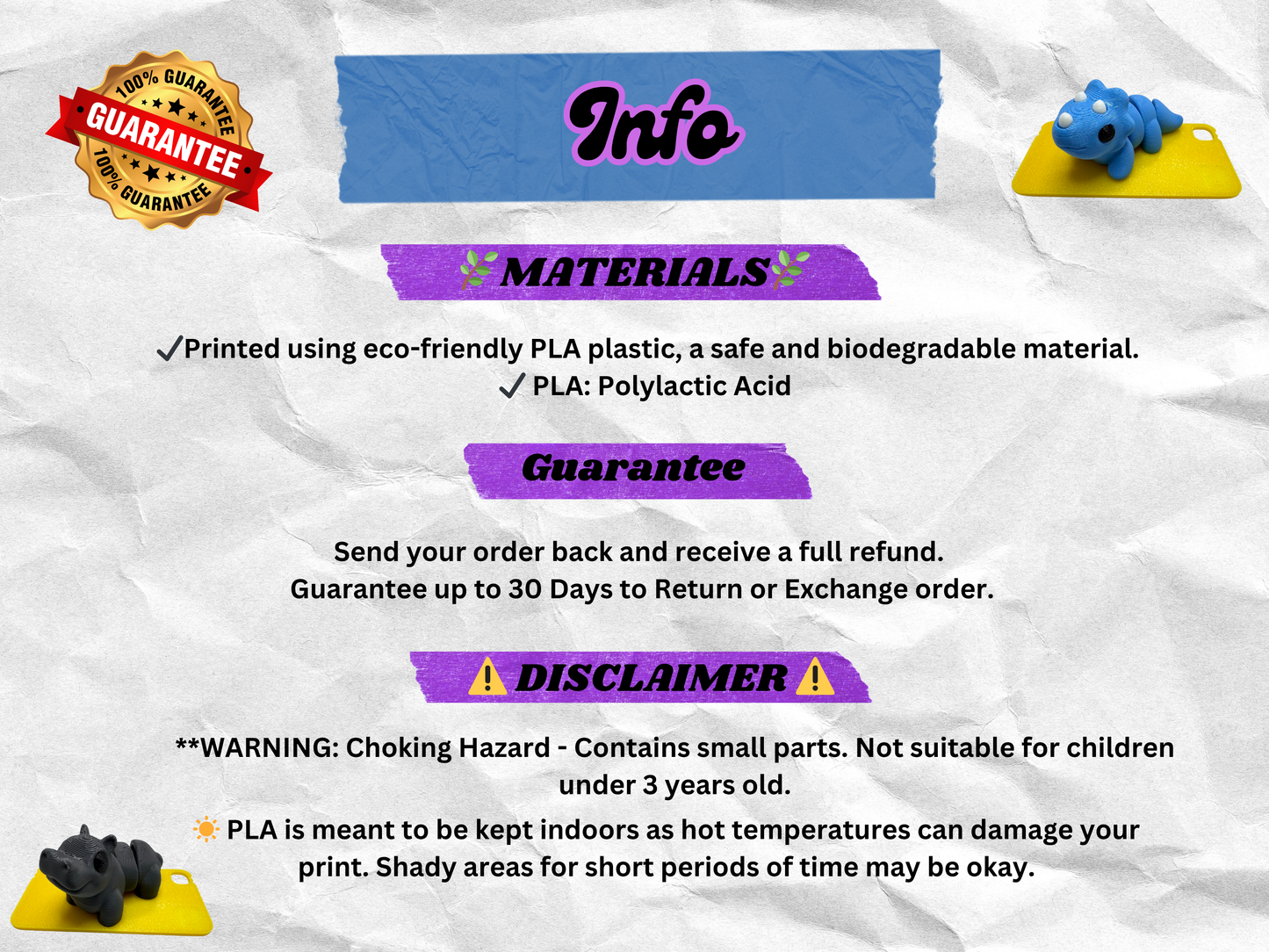 Mini Togekiss Themed Ball, 3D Printed, Collectable