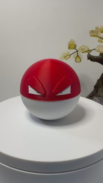 Mini Voltorb Themed Ball, 3D Printed, Collectable