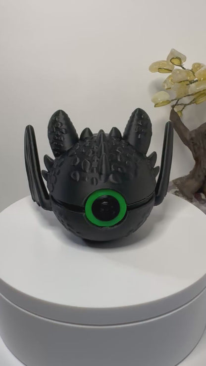 Mini Toothless Themed Ball, 3D Printed, Collectable
